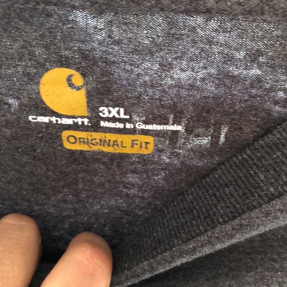 Carhartt Dark Gray Long Sleeve Shirt - Picture 2 of 3